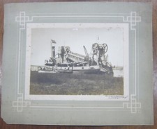 Marine Grande photo ~1910 Rosario Argentine Navire marie-salope signée Gaspary