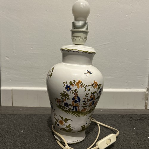 Lampe vintage faïence - lampe, en