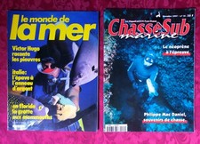 2 magazines: Sub Marine hunting and Le Monde de la mer