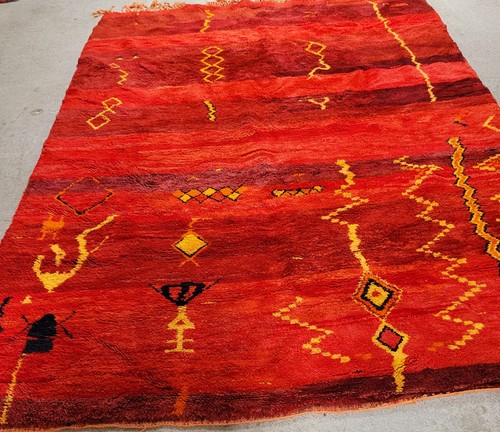 Tapis berbère marocain fait