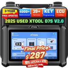 2025 XTOOL D7S V2.0 Car Bidirectional OBD2 Diagnostic Scanner Key Programmer FCA