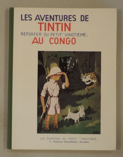 Tintin congo fac simile - tintin, au