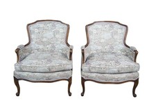 2 Vintage Wellington Hall Walnut Fauteuil Club Lounge Library Armchairs