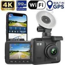 ROVE R2-4K Car Dash Cam Built-in WiFi & GPS [Open Box]