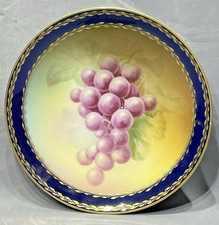 Bavaria small porcelain plate late 19th century grape bunch