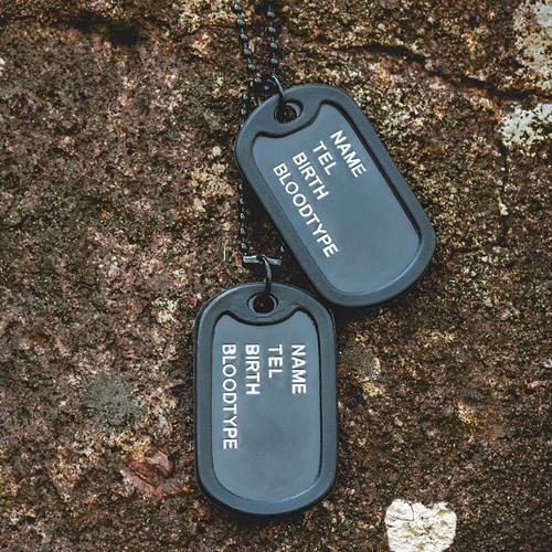 Pcs silencieux dog tag - 12,
