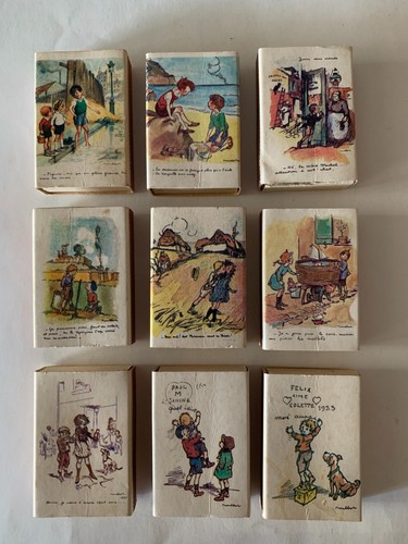 Lot boites allumettes - 9,
