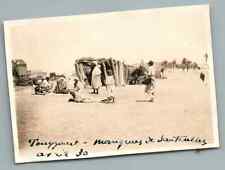 Algeria, Touggourt (تقرت), Grasshopper Eaters Vintage silver print.  Tir