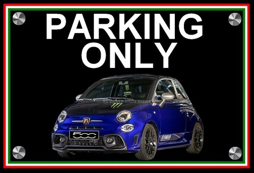 Plaque parking only fiat - parking,