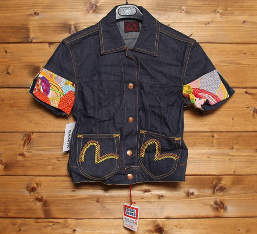 Evisu giacca jean denim - giacca,