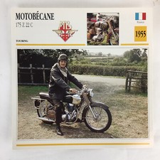 Motobecane 175 Z 22 C - 1955 Spec Sheet Info Card 
