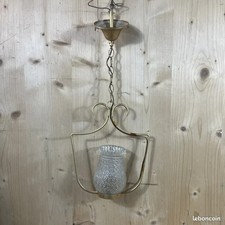 SUSPENSION METAL DORE VERRE