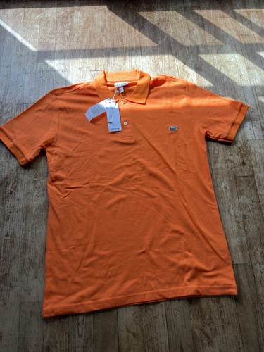 Lacoste polo homme orange uni - polo,