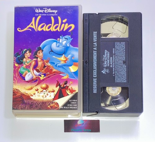 Cassette video vhs aladdin - cassette,