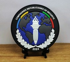 Ecusson CRS MAP monde flamme