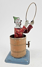 Machine à vapeur modèle d'entraînement clown avec roue H : 20 cm - belle lith...