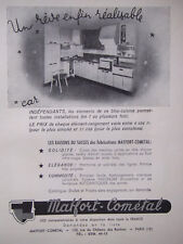 1951 MATFORT-COMETAL KITCHEN BLOCK PRESS ADVERTISING - ADVERTISING
