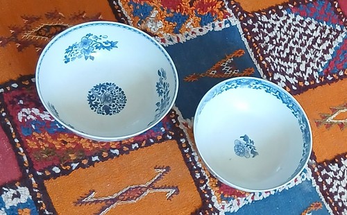 Beaux bols chinois - bols, bleu
