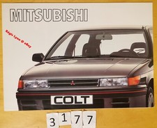MITSUBISHI COLT dont 1600 GTi 16V Prospectus Allemand 4 pages 6/1988