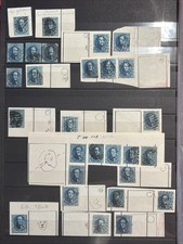 Timbres Belgique, Léopold, 20c dent., Incroyable étude ! Pour planchage