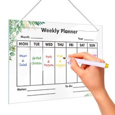 Planificateur Semainer Effaçable Tableau Weekly Planner Planning Semainer Mur...