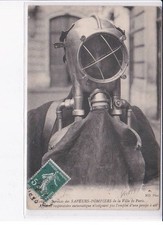PARIS: services des sappers-pompiers de la ville de paris, diver - tr