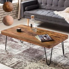 FineBuy Table Basse Bois