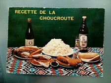 CPSM CPM GARNIE SAUERKRAUT RECIPE EDIT LYNA BEER PILSKA 