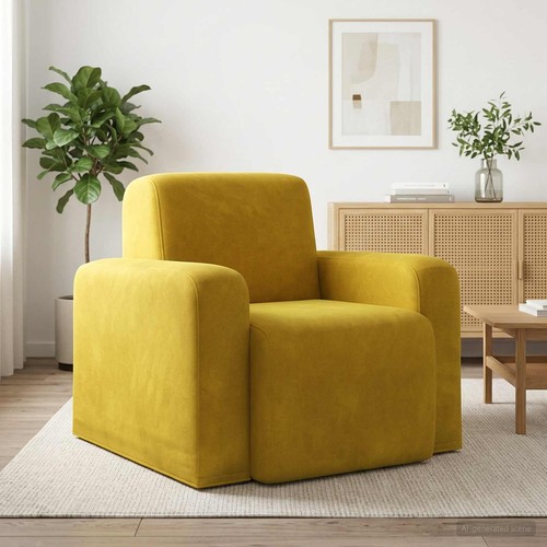 Fauteuil velours - fauteuil,
