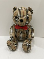 BURBERRY TEDDY BEAR PLUSH NOVA CHECK 10” RARE