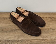 JOHN LOBB LOPEZ DARK BROWN SUEDE SIZE 9.5UK