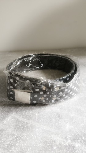 Ceinture noire pois - noire, à