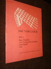 partitions Luth: Die Tabulatur
