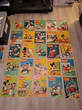 Lot de 42 hebdomadaire Le journal de Mickey N° 450 à 491 (Année 1961)