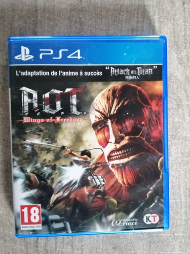 Jeu ps4 attack titan aot - ps4,