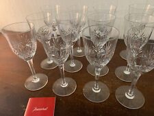12 Baccarat Crystal Palm Cut Water Glasses (Price Per Piece)