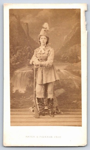 Cdv 1865 femme costume de - 1865,