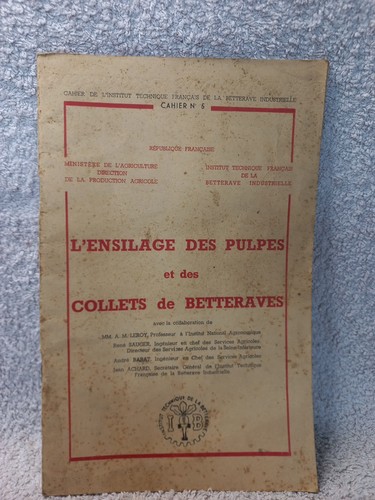 Ensilage des pulpes - des,