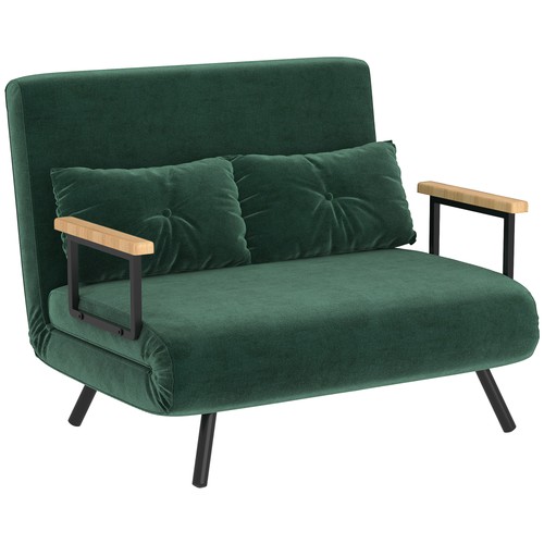 Homcom canapé convertible - canapé, 2