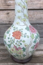 Pied de Lampe Porcelaine Ancienne Chinoise Chine Ancien