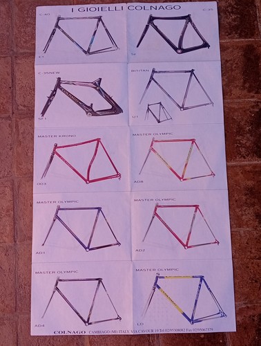 Affiche catalogue colnago c40 - catalogue,