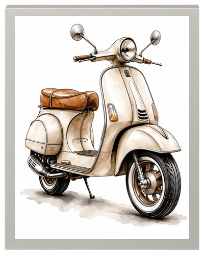 Retro scooter possible vespa - -,