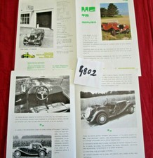 N°4802 /  dépliant MG TD