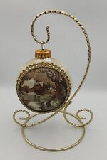 Christmas by Krebs Masters on Silk 10-31 Winter Govaerts Hand Decorated Ornament