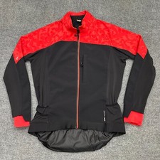 Decathlon Rockrider ST 500 Mountain Biking Jacket Mens Large Black Red Full Zip