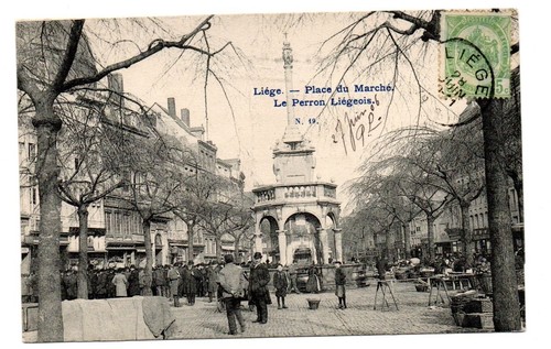 Liége place marché le - liége,,