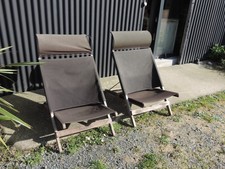 🟢 2 ANCIEN FAUTEUIL TRANSAT