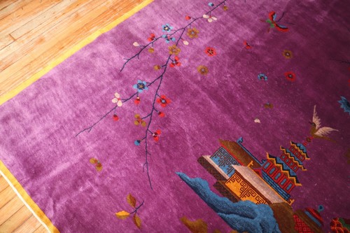 Tapis chinois art déco - , taille