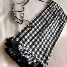 USED ROBE DE CHAMBRE COMME DES GARCONS CHECKERED WRAP SKIRT ACCEPTABLE