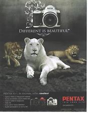 ADVERTISING 2010 PENTAX COLOR SLR camera